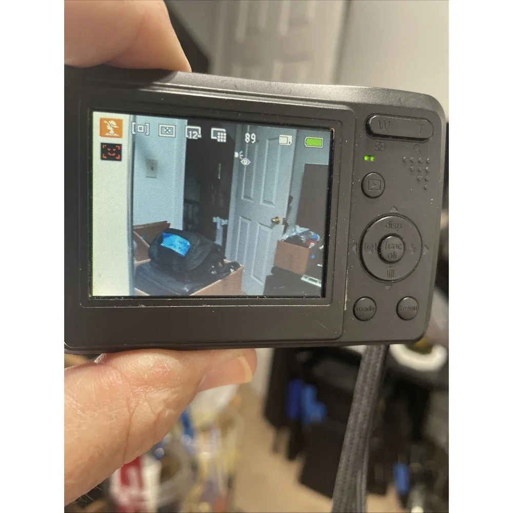 GE RS1200 12.4MP Digital Camera 3X Zoom+Battery+SD Card Black